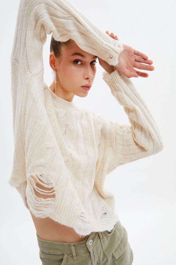 Koton Koton Дамски бежов пуловер