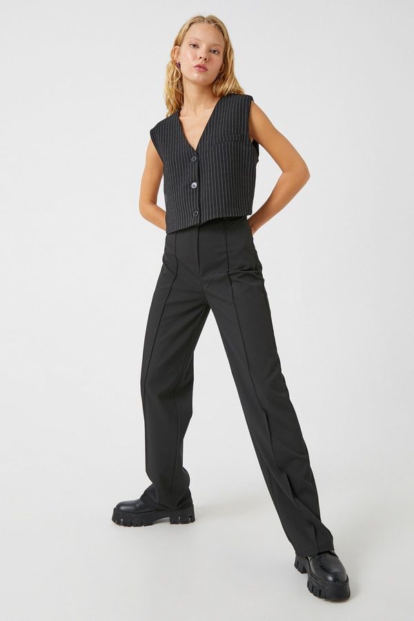 Koton Koton Дамски черни дънки