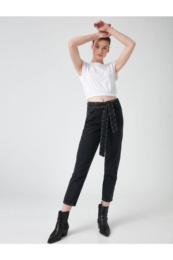 Koton Koton Дамски черни дънки