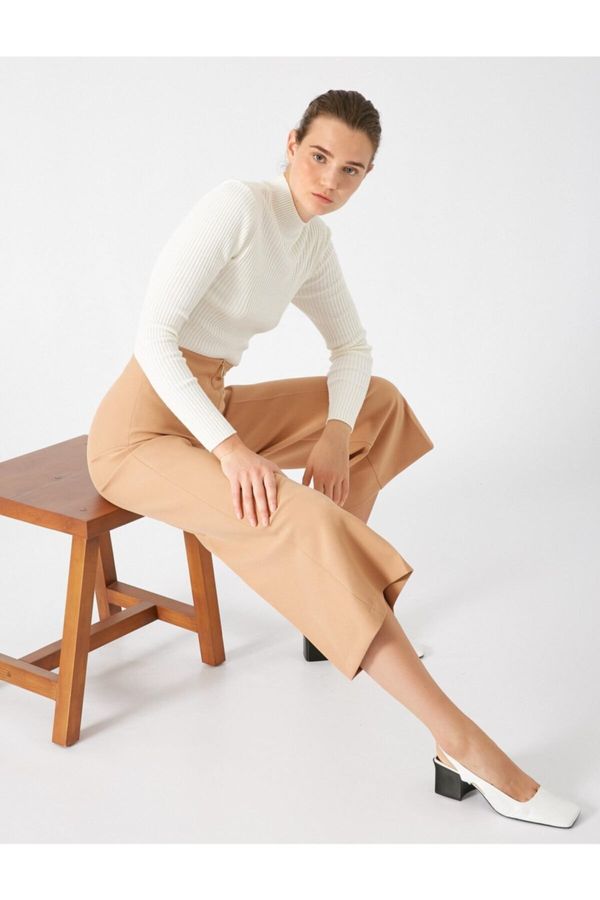 Koton Koton Дамски Дънки От Камилска Коса