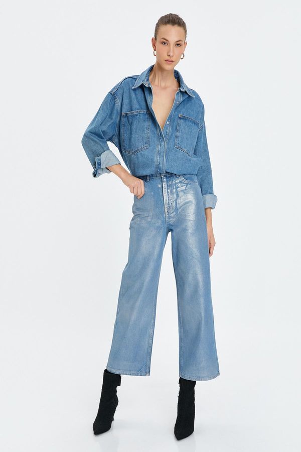 Koton Koton Дамски Леки Индиго Дънки