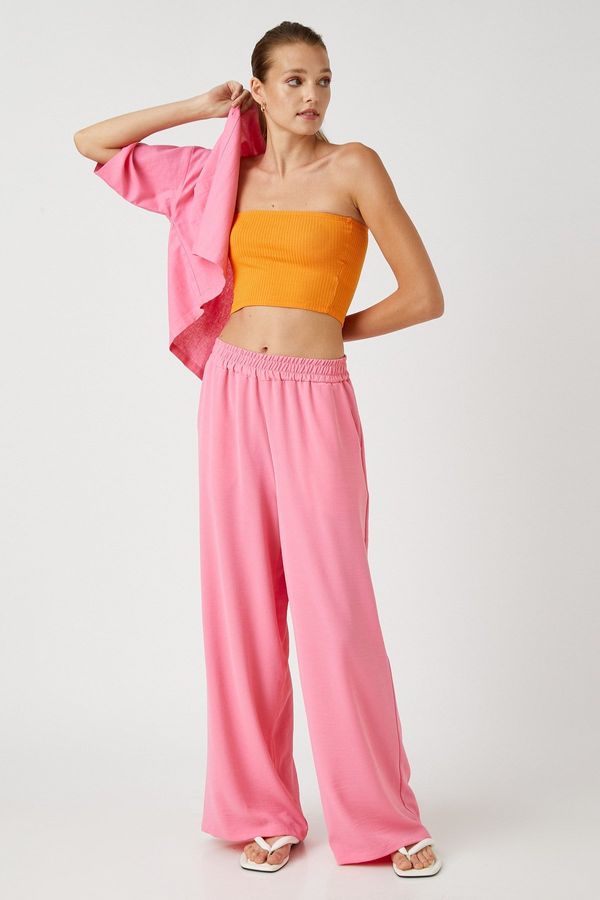 Koton Koton Дамски розови панталони