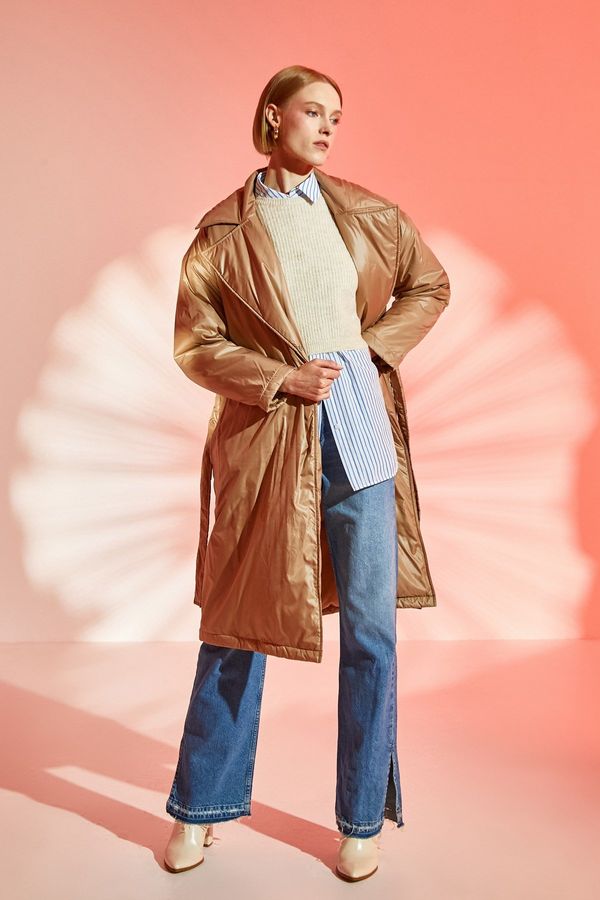 Koton Koton Дамско Бежово Палто