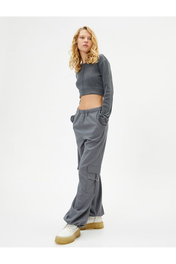 Koton Koton джогър карго панталони ластик нормална талия джоб удобно годни