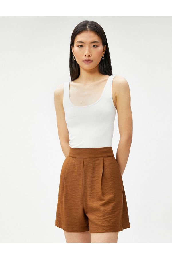 Koton Koton Elastic Waist, Pocket Shorts