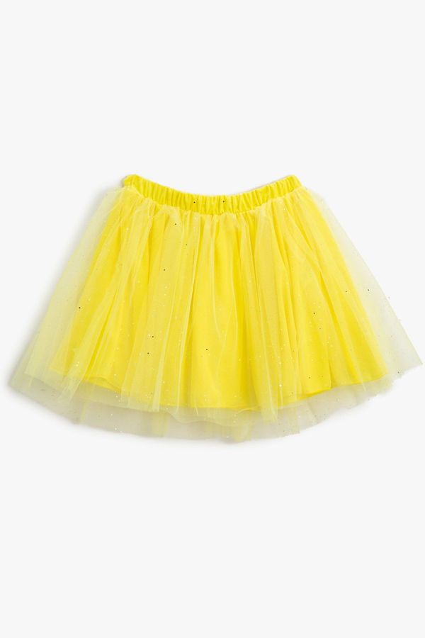 Koton Koton Girls' Yellow Skirt