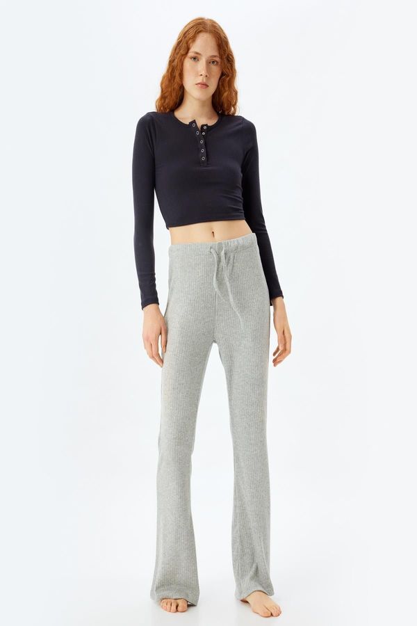 Koton Koton Grey Melange Women's Pajama Bottoms