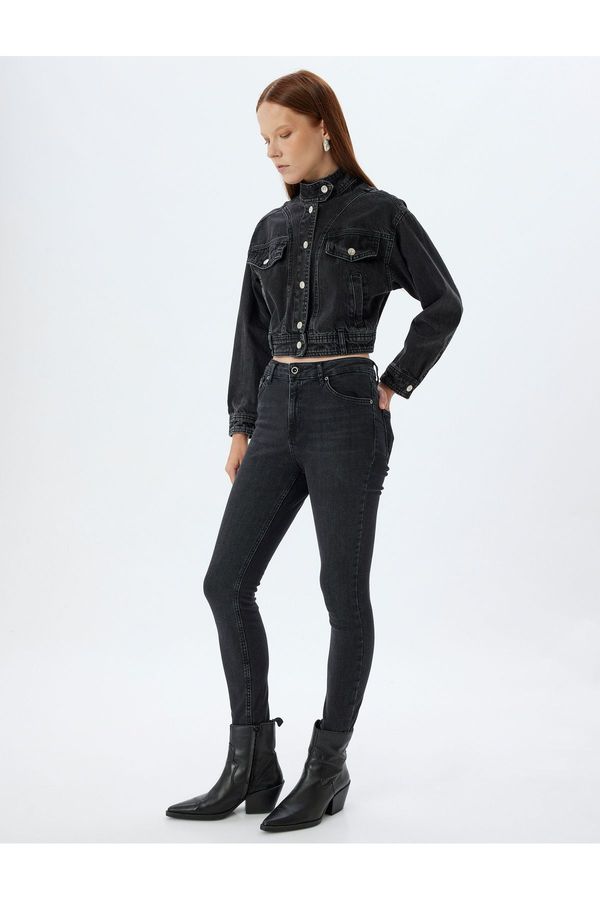 Koton Koton High Waist Jeans Skinny Leg Push Up - Skinny Push Up Fit Jeans