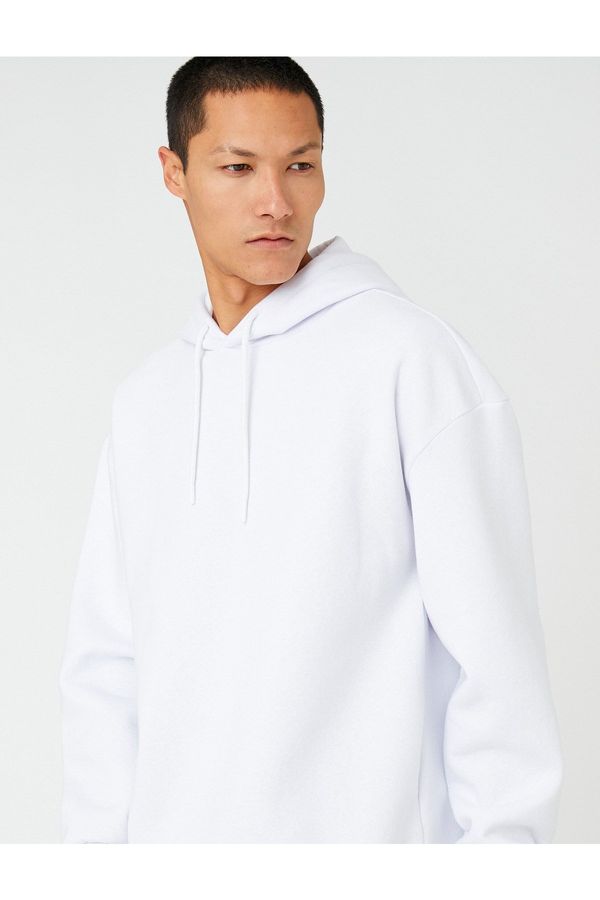 Koton Koton Hooded Oversize Sweatshirt Raised Long Sleeve