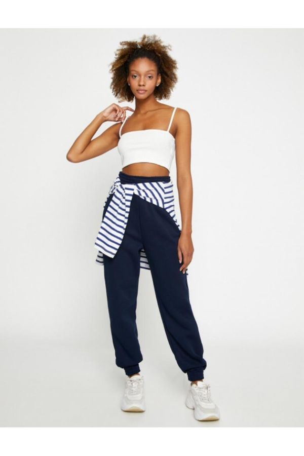 Koton Koton Jogger Sweatpants висока талия с джобни детайли.