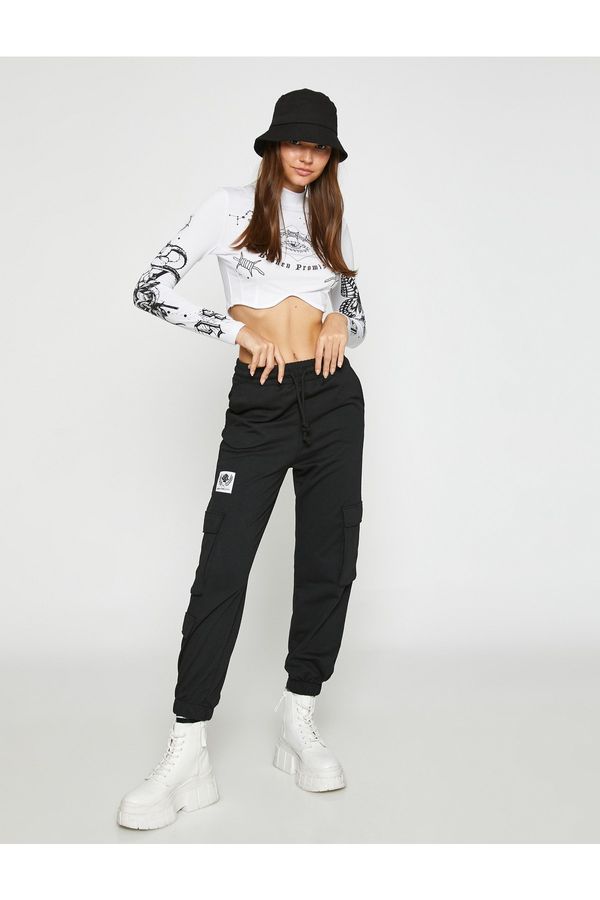 Koton Koton Jogger Sweatpants with Label Detail