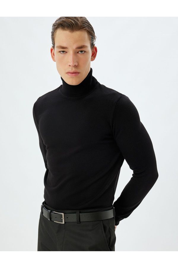 Koton Koton Knitted Sweater Turtleneck Basic Long Sleeve