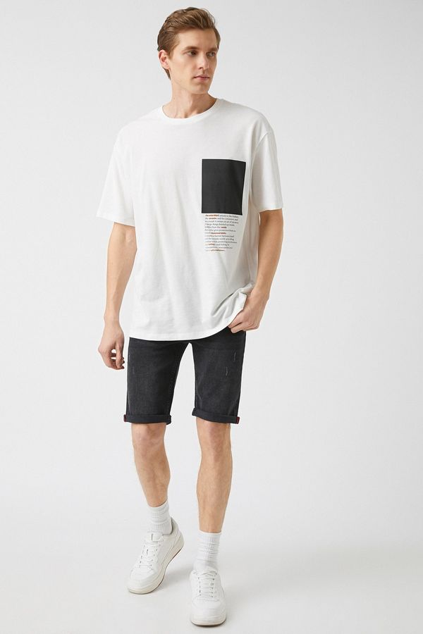 Koton Koton Layered Denim Shorts