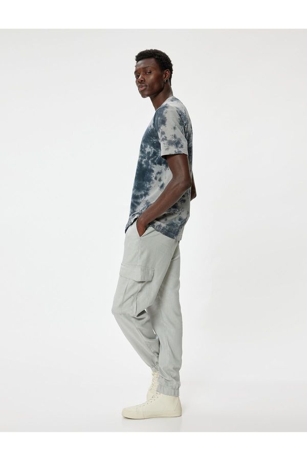 Koton Koton Linen Jogger Pants Oversize Cargo Pocket Detail