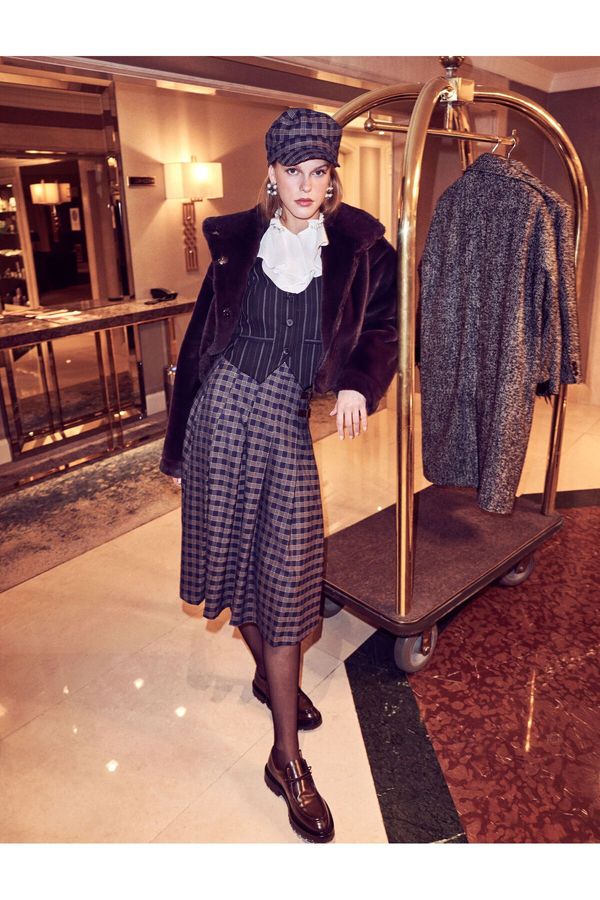 Koton Koton Melis Agazat X - Плюшено палто