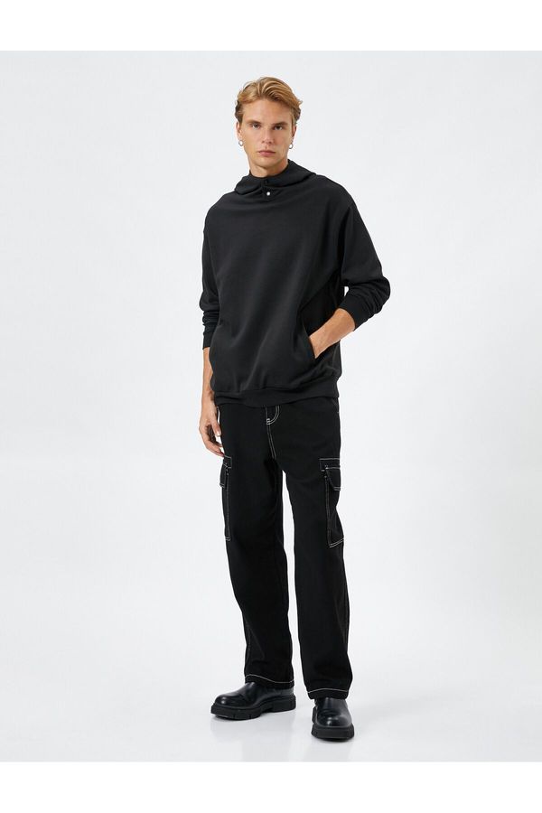Koton Koton Men's Black Sweatshirt
