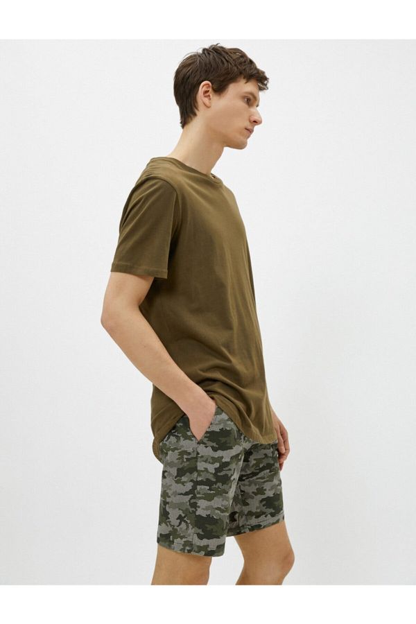 Koton Koton Men's Khaki Patterned Shorts & Bermuda