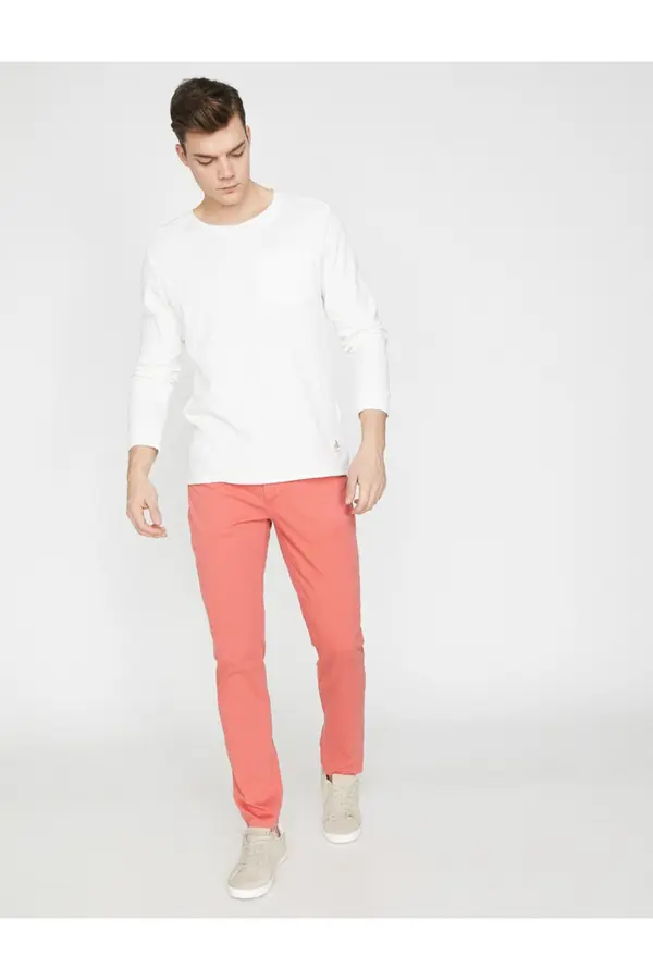 Koton Koton Men's Red Pants