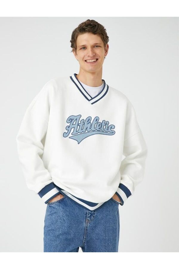 Koton Koton Men's White Sweatshirt