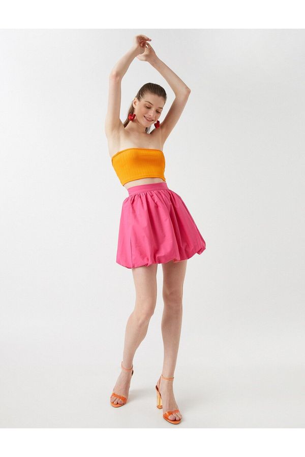 Koton Koton Mini Balloon Skirt Cotton