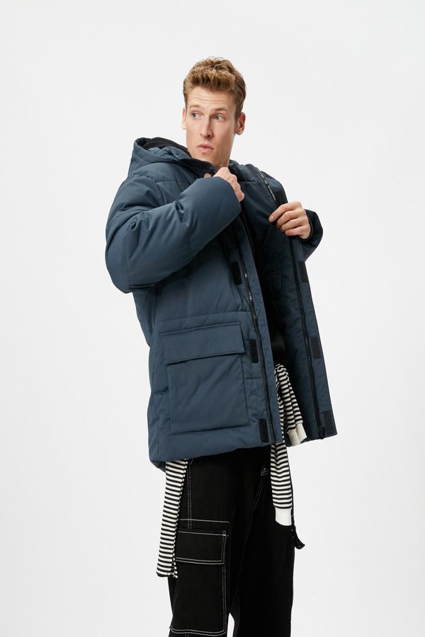 Koton Koton Мъжко облекло Яке Navy Blue