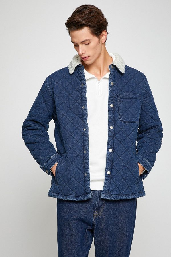 Koton Koton Мъжко тъмно индиго яке