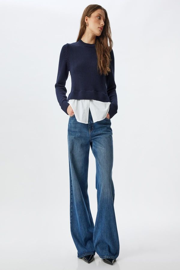 Koton Koton Navy Blue Women's Sweater