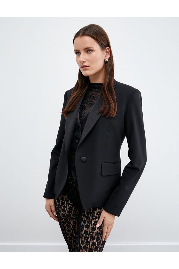 Koton Koton One Button Blazer Jacket