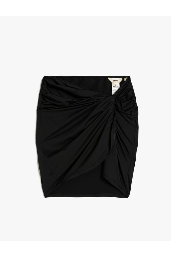 Koton Koton Pareo Skirt Mini Length Pleated.