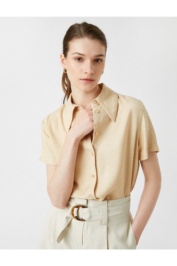 Koton Koton Patterned Shirt Short Sleeve