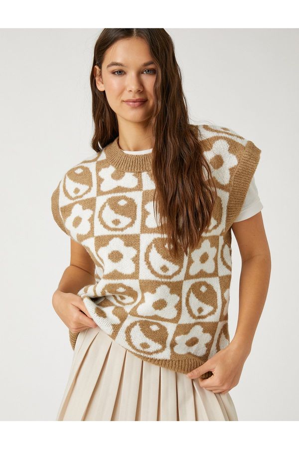 Koton Koton плетен пуловер екипажа врата смесен модел