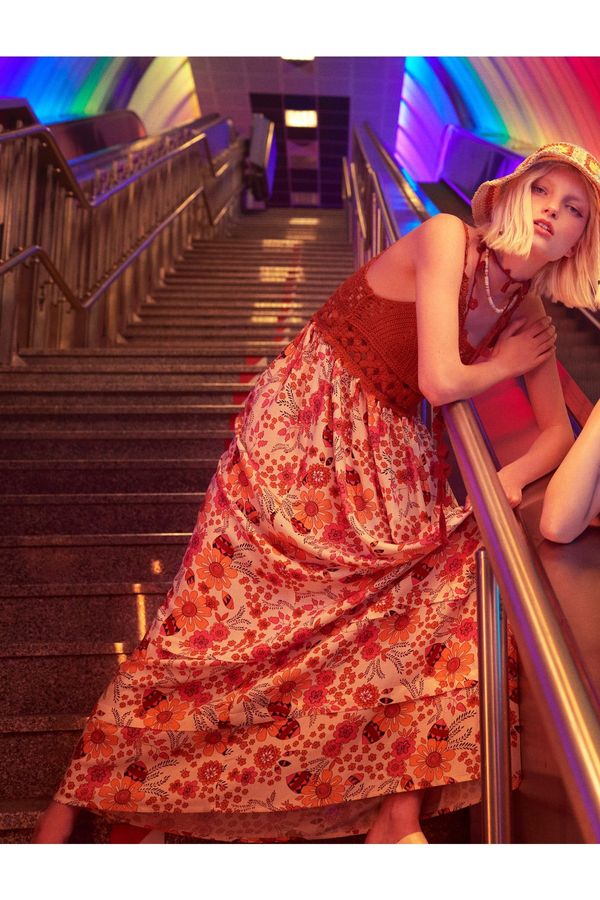 Koton Koton плетене на една кука рокля