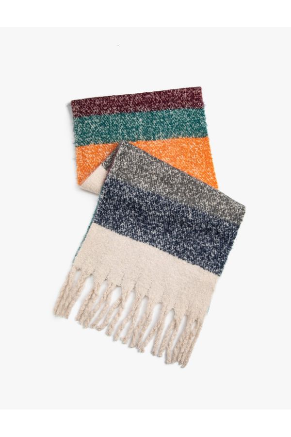 Koton Koton Plush Scarf with Tassel Detail
