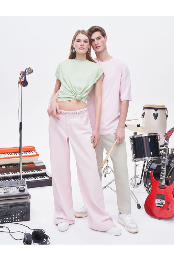 Koton Koton прав крак дънки висока талия дънки