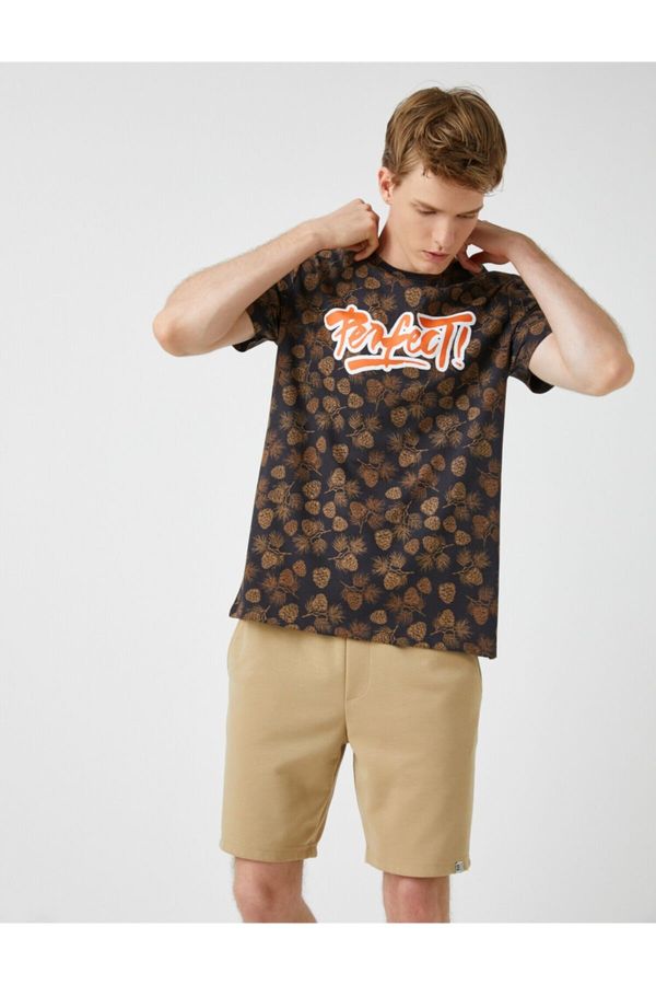 Koton Koton Printed T-Shirt Cotton