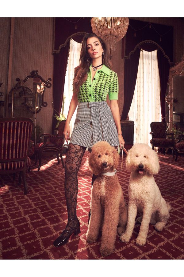 Koton Koton Rachel Araz X - Поло врата къс ръкав жилетка