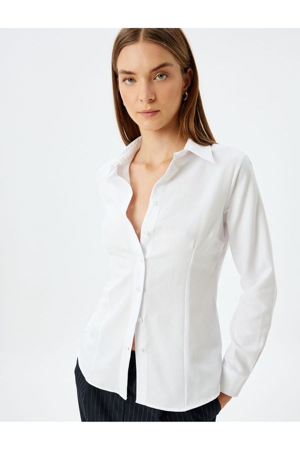 Koton Koton Regular Fit Long Sleeve Basic Shirt