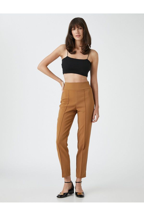 Koton Koton Рипсен плат Панталони Slim Fit