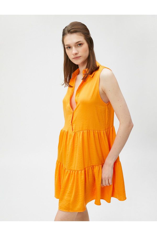 Koton Koton риза рокля без ръкави мини