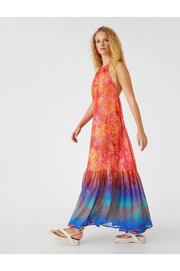 Koton Koton Şahika Ercümen X - Дълга рокля с морска тематика