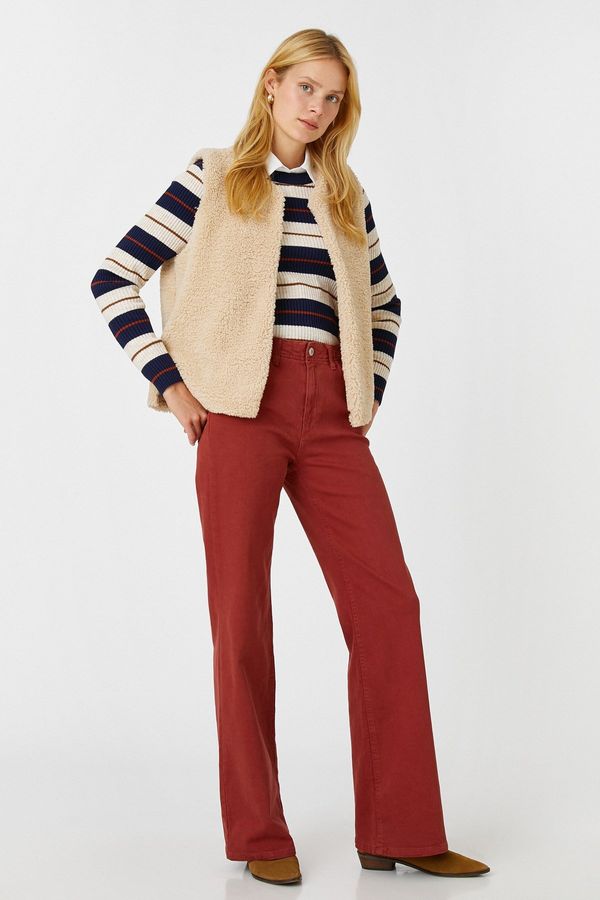 Koton Koton широк крак висока талия дънки