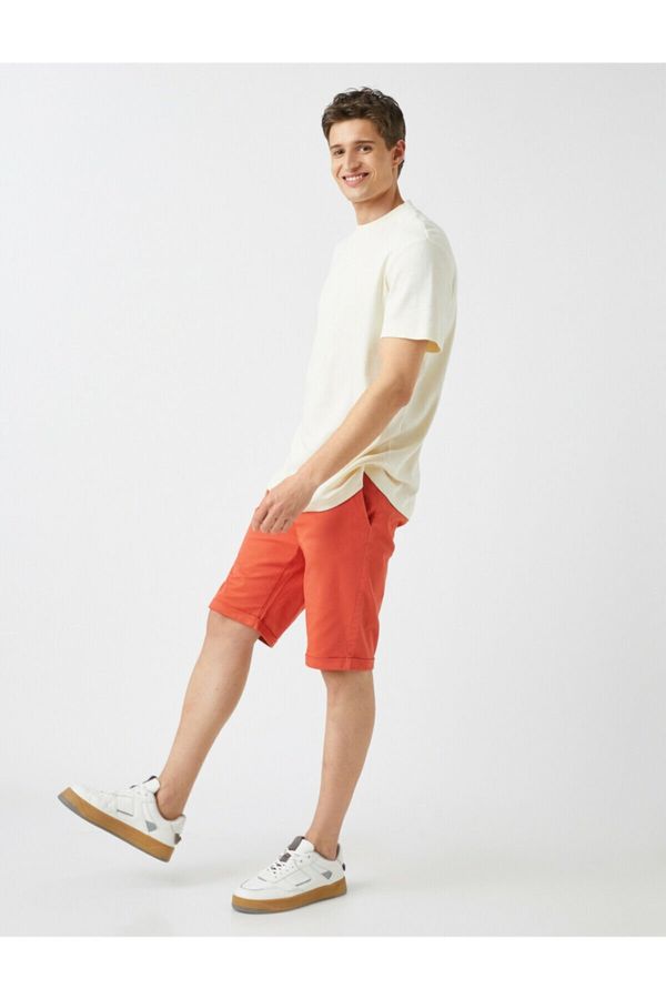 Koton Koton Shorts - Orange - Normal Waist