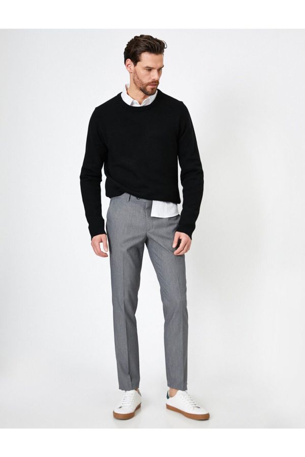 Koton Koton Slim Fit Trousers with Pocket Detail