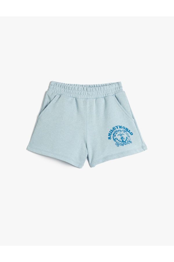 Koton Koton Smileyworld® Shorts Licensed. Pockets, Elastic Waist.
