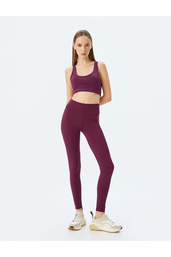 Koton Koton Sports Leggings High Waist Soft Touch Slim Fit