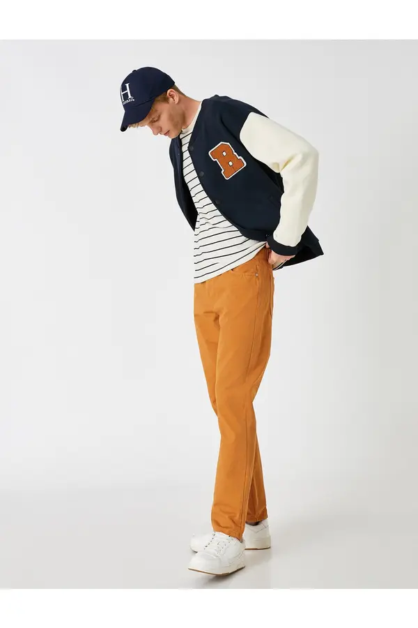 Koton Koton Straight Cut Basic Trousers