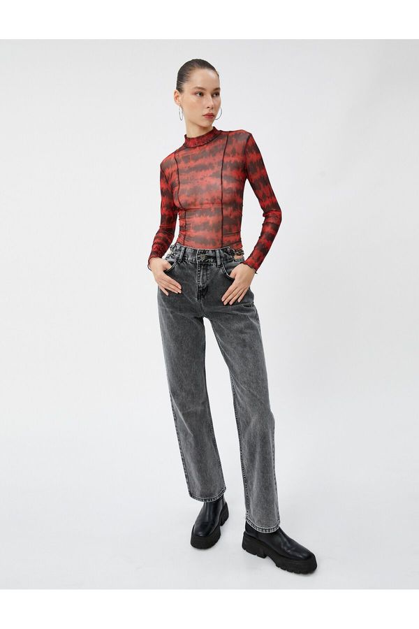 Koton Koton Straight Leg Jeans Дънки с висока талия - Nora Jean