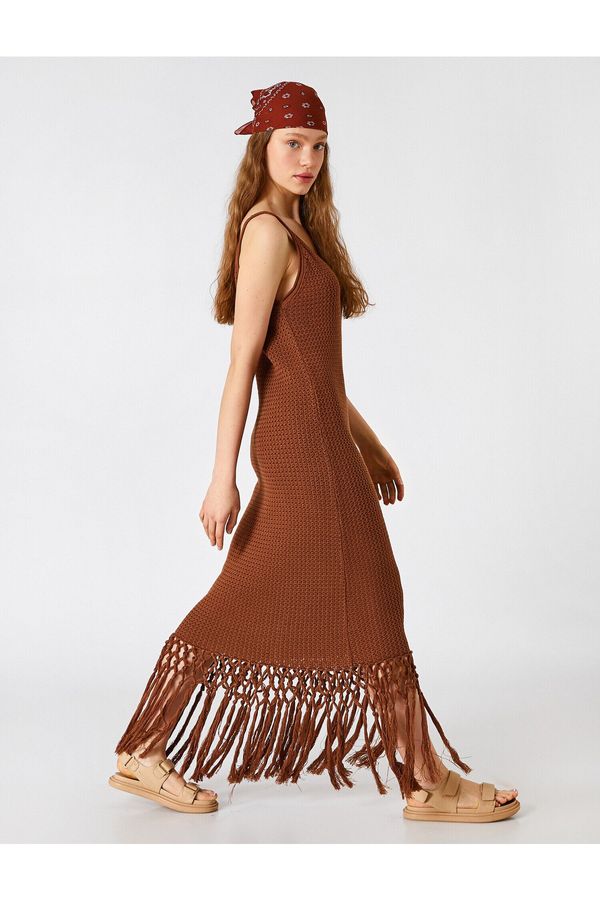 Koton Koton Straps Knit Dress Maxi