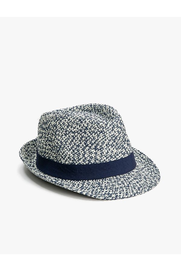 Koton Koton Straw Fedora Hat Band Detail