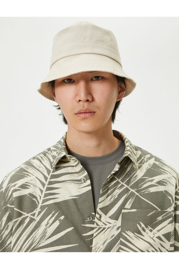 Koton Koton Summer Shirt Short Sleeve Palm Tree Pattern Pocket Detailed